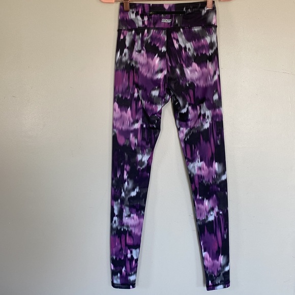 Express EXP Core Performance Pattern Leggings - Purple, Black, White - XS - Picture 5 of 9